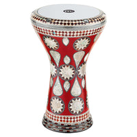 Meinl 8 3/4" Artisan Doumbek Drum Red-White Burl Mosaic Imperial AEED2