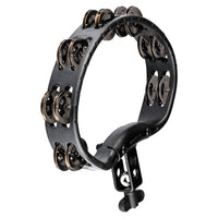 Meinl Headliner Series Mountable Black Tambourine with Steel Jingles HTMT2BK