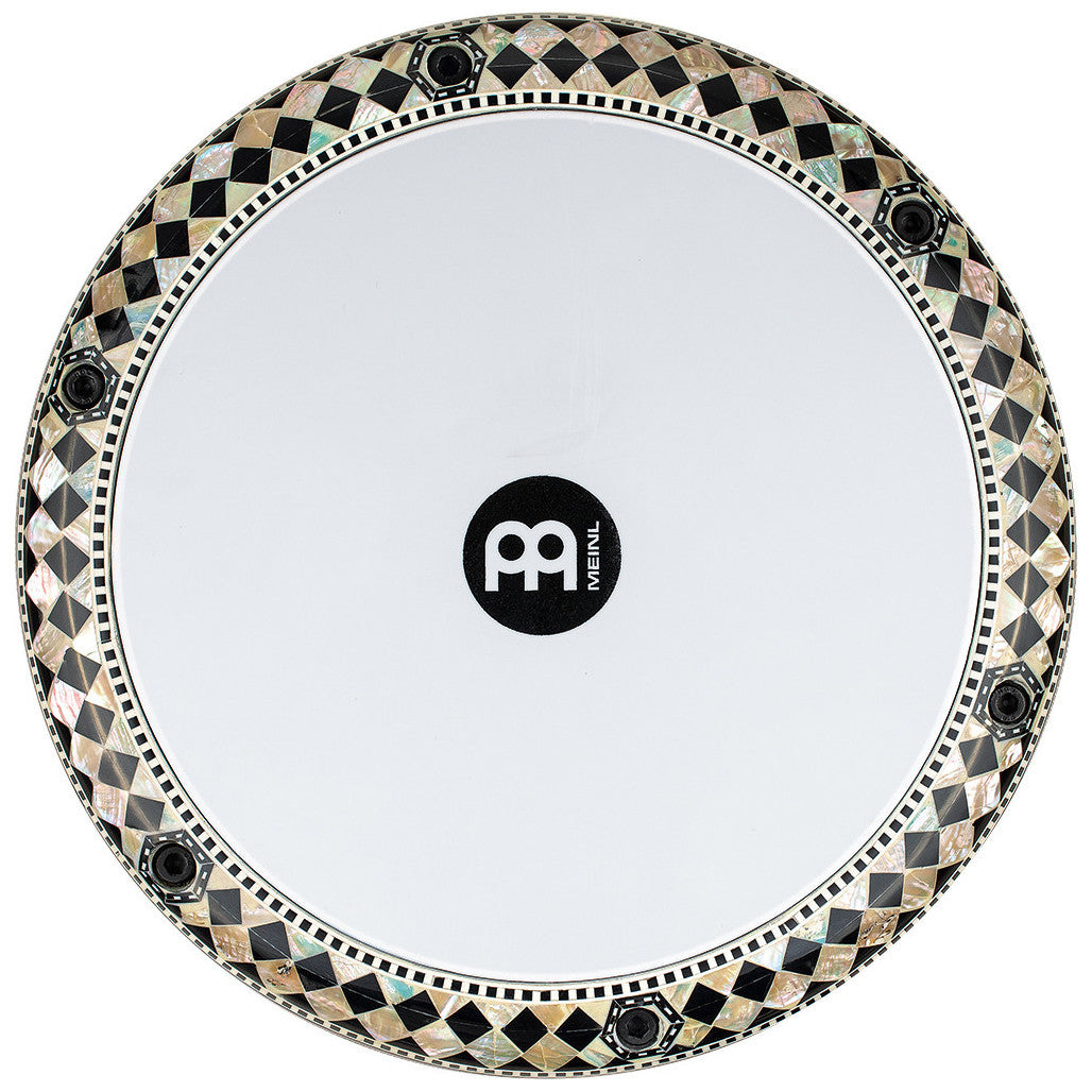Meinl 8 3/4" Artisan Doumbek Drum White Burl Mosaic Royale AEED1 doumbek drum skin drum heads online