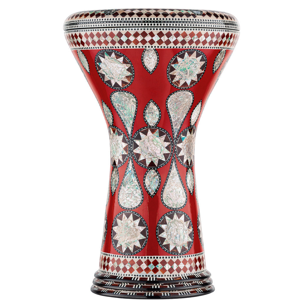 Meinl AEED2 Artisan Doumbek Drum Red-White Burl Mosaic Imperial
