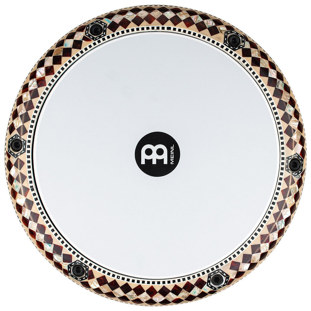 Meinl 8 3/4" Artisan Doumbek Drum Red-White Burl Mosaic Imperial AEED2 doumbek drum head