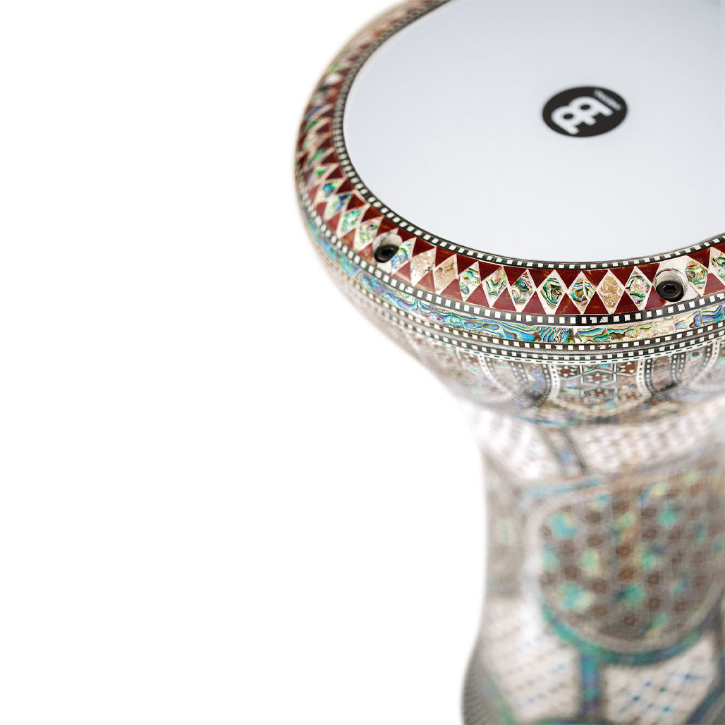 Meinl 8 3/4" Artisan Doumbek Drum Blue Burl Mosaic Palace AEED3 Buy quality doumbek drums online from Drum Republic Australia
