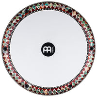 Meinl 8 3/4" Artisan Doumbek Drum Blue Burl Mosaic Palace AEED3 doumbek skin drum head close up