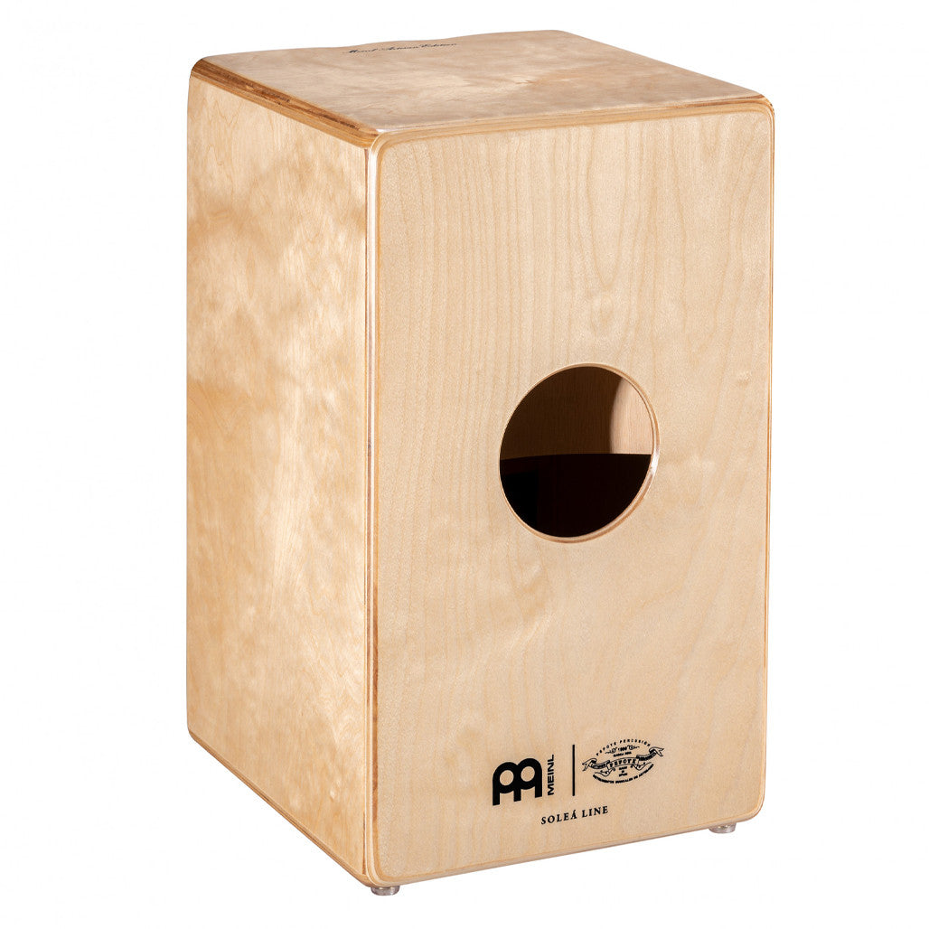 Meinl Artisan Edition Solea Line Cajon with Dark Red Burst Frontplate AESLRB back view