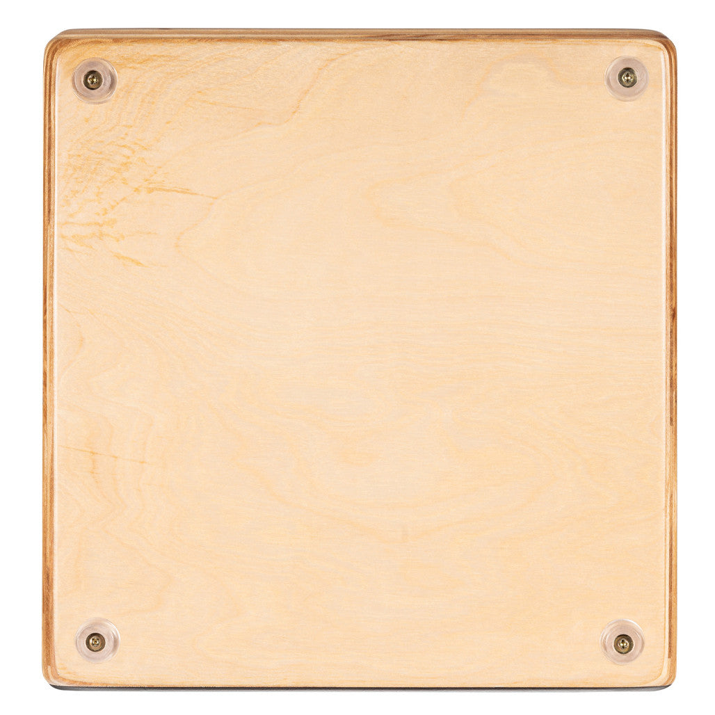 Meinl Artisan Edition Solea Line Cajon with Dark Red Burst Frontplate AESLRB bottom view