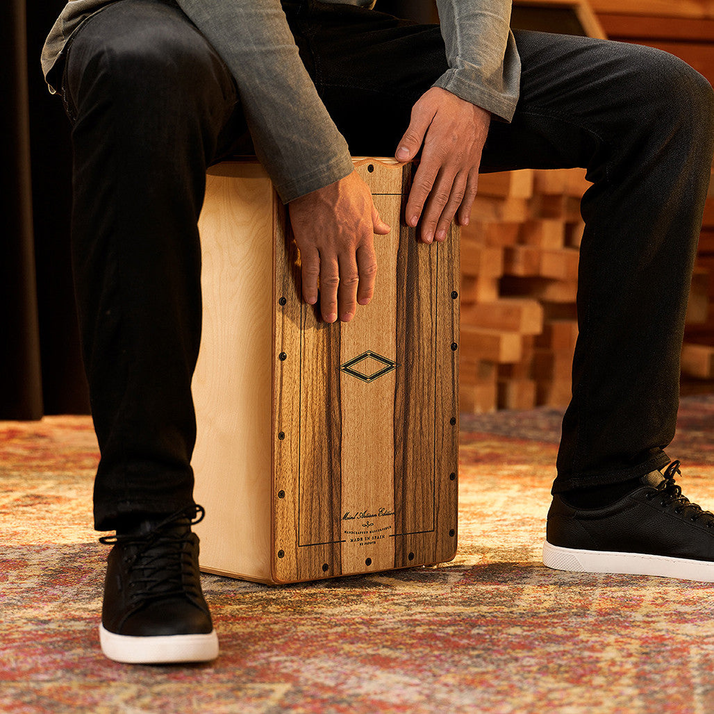 Meinl Artisan Edition Tango Line String Cajon with Limba Frontplate AETLLI Drum Republic