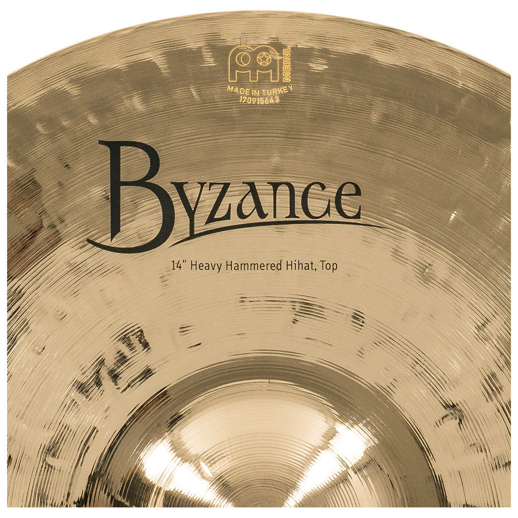 Meinl Byzance Brilliant 14inch Heavy Hammered Hi-Hats B14HHH-B