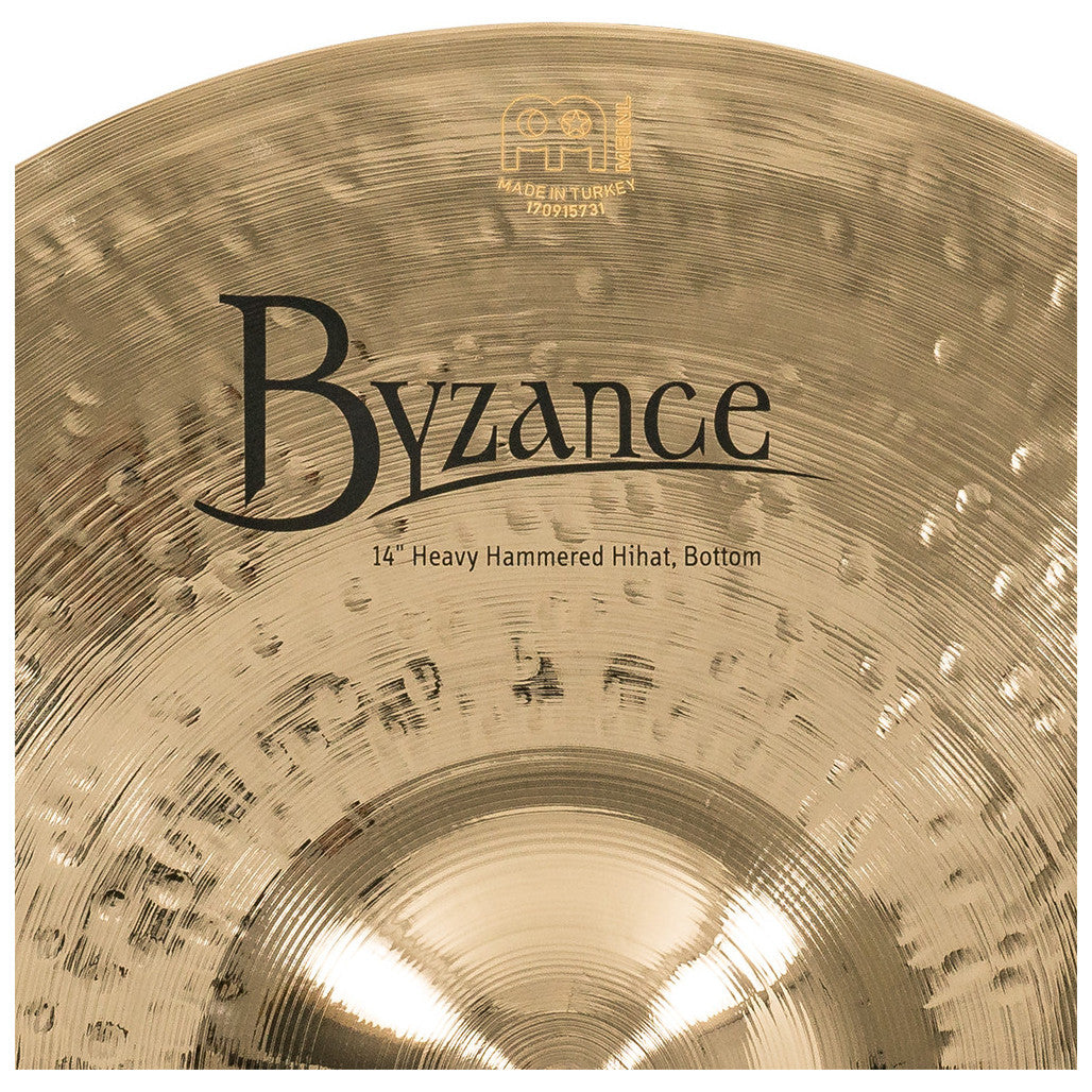 Meinl Byzance Brilliant 14" Heavy Hammered HiHats B14HHH-B