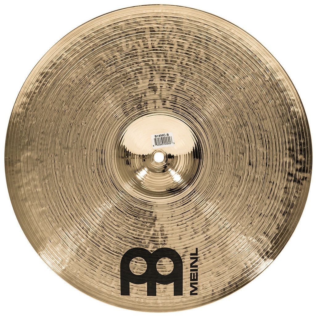 Meinl Byzance Brilliant 16" Medium Crash Cymbal B16MC-B Bottom View