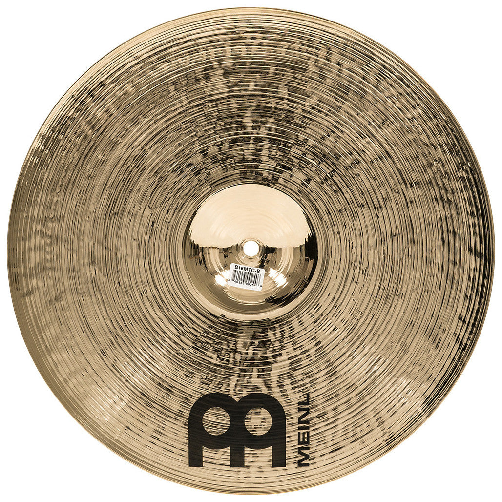 Meinl Byzance Brilliant 16" Medium Thin Crash Cymbal B16MTC-B Bottom View