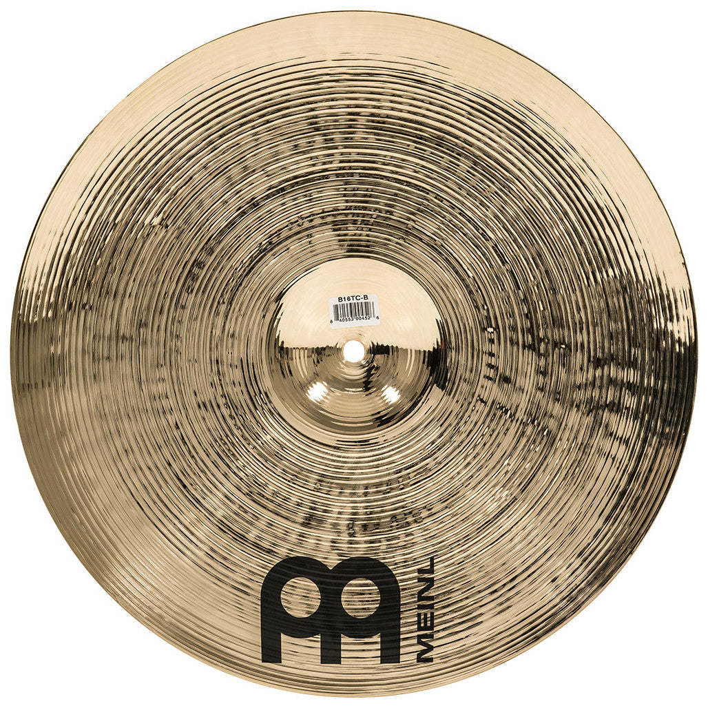 Meinl Byzance Brilliant 16" Thin Crash Cymbal B16TC-B Bottom View