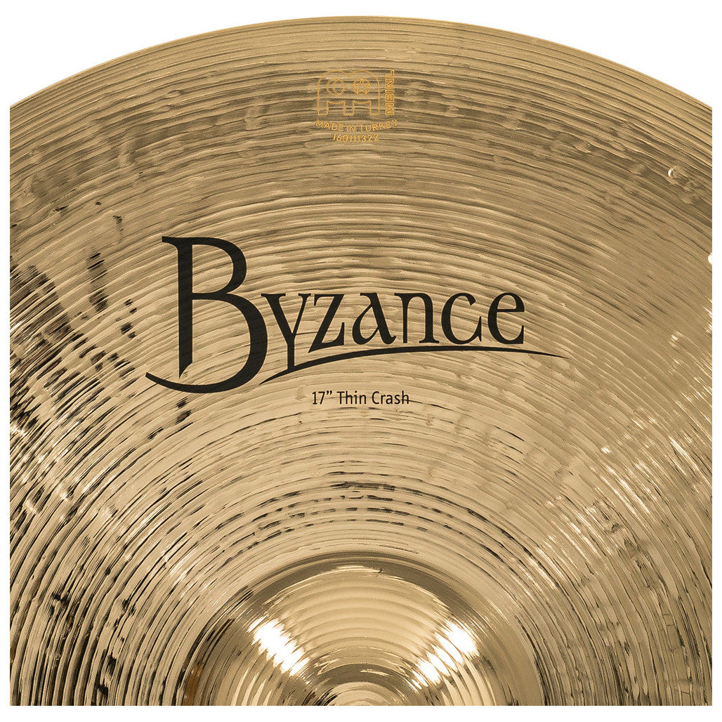 Meinl Byzance Brilliant 17 inch Thin Crash Cymbal - B17TC-B