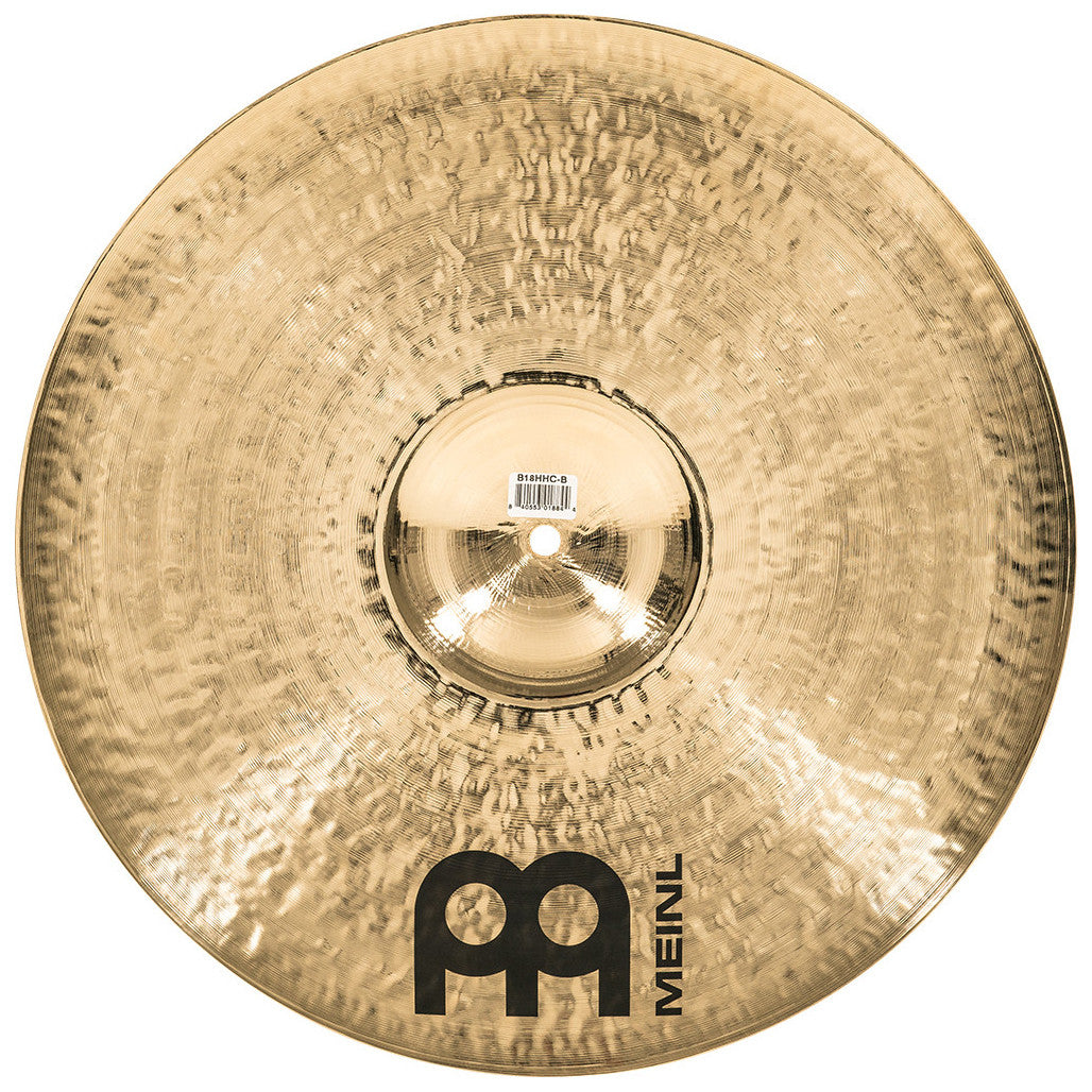 Meinl Byzance Brilliant 18" Heavy Hammered Crash Cymbal B18HHC-B Bottom View
