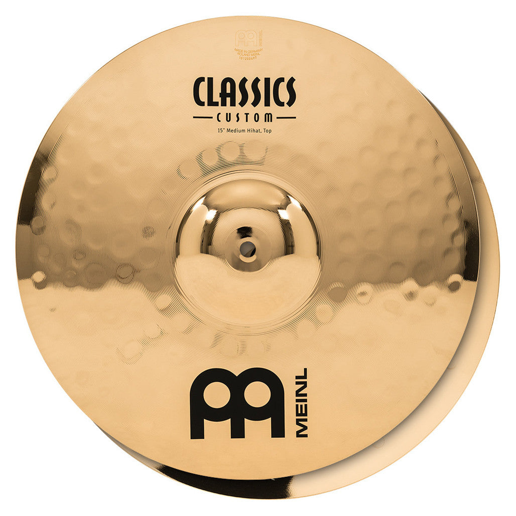 Meinl Classics Custom Brilliant 15" Medium Hi-Hats CC15MH-B
