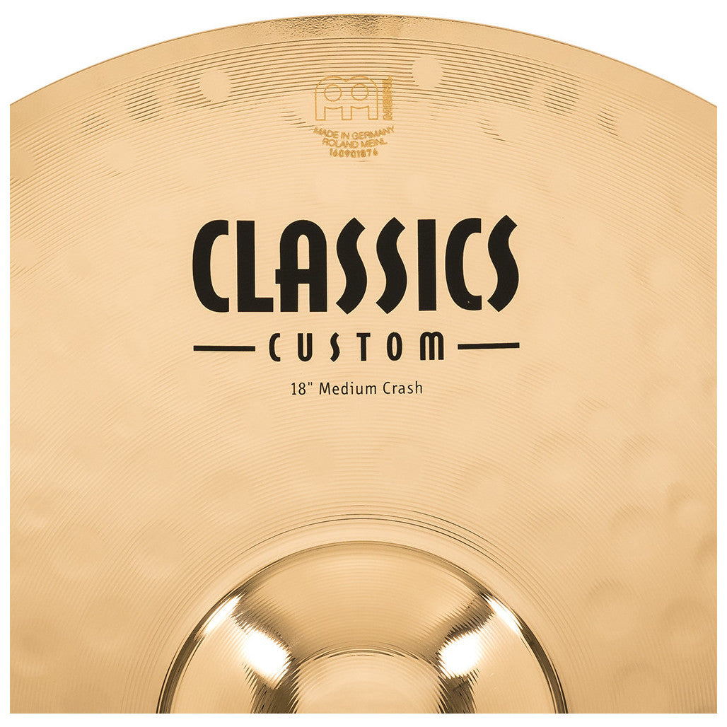 Meinl CC18MC-B Classics Custom Brilliant inch Medium Crash Cymbal