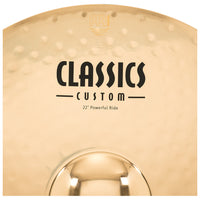 Meinl CC22PR-B Classics Custom Brilliant 22" Powerful Ride Cymbal
