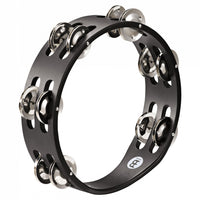 CTA2S-BK Meinl Compact Wood Series 8 Tambourine Black with Stainless Steel Jingles