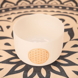 Meinl Sonic Energy Crystal Singing Bowl 10" All Chakras - Flower of Life 128 Hz Note C4