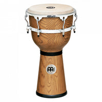 Mein Floatune Series 12" Wood Djembe Drum Zebra Finished Ash DJW3ZFA-M