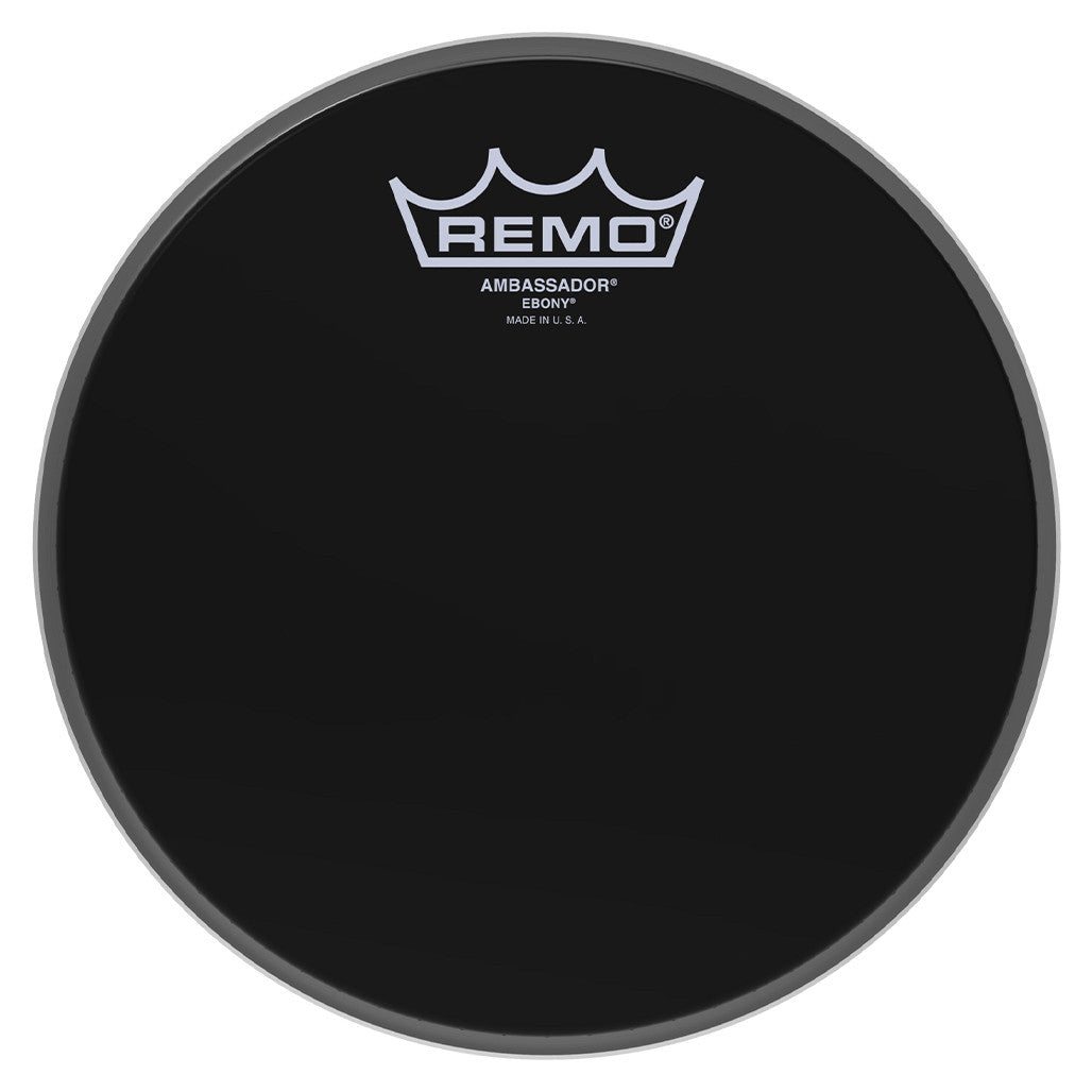 Remo USA Ambassador Ebony Black 8" Reso Tom Drum Head ES-0008-00