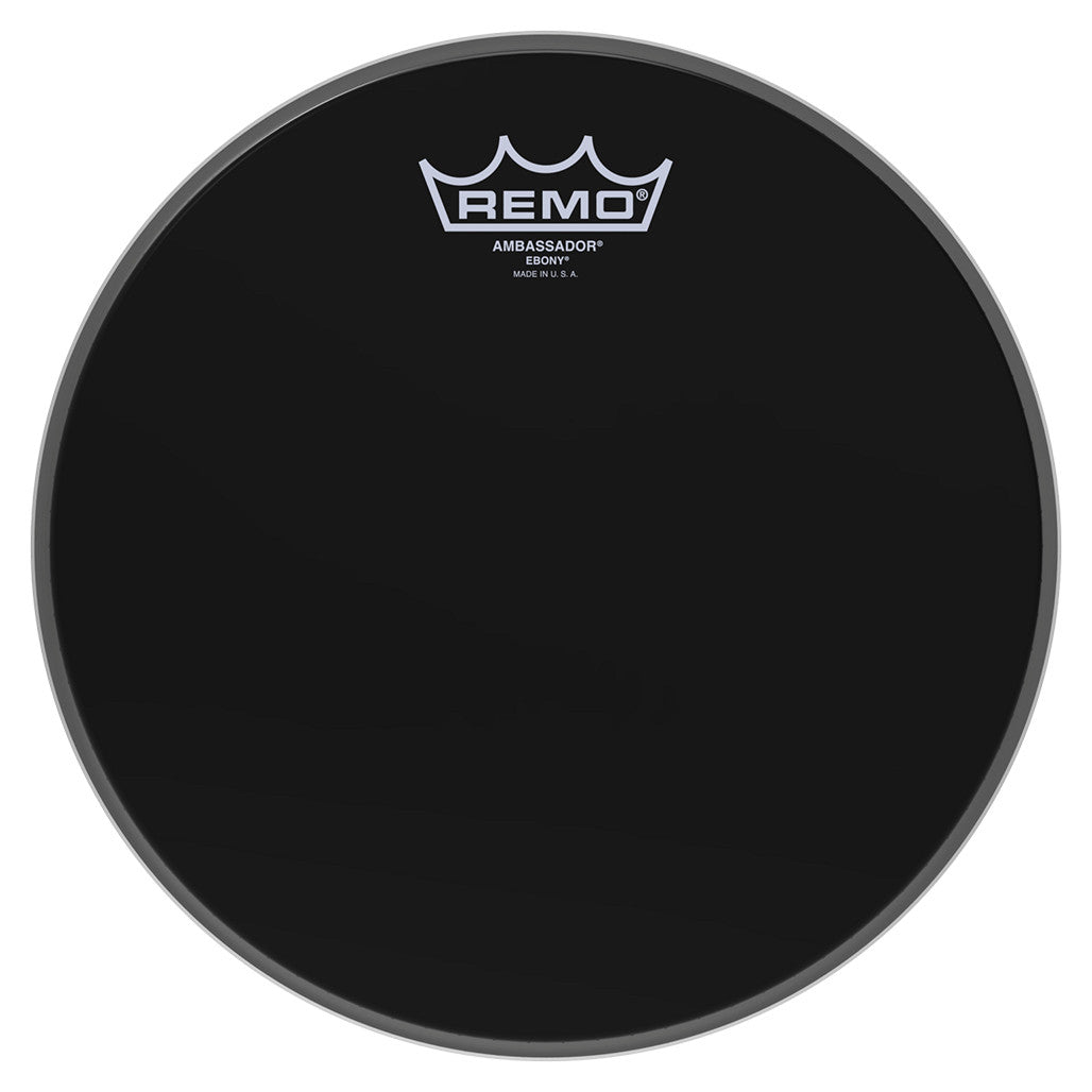 Remo USA Ambassador Ebony Black 10 Reso Tom Drum Head ES-0010-00 Drum Republic