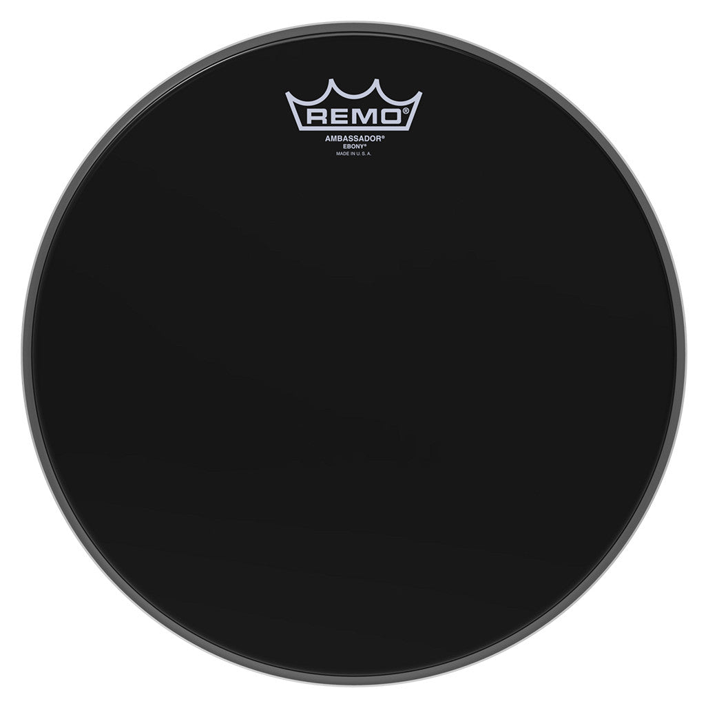 Remo USA Ambassador Ebony Black 12" Reso Tom Drum Head ES-0012-00 
Drum Republic, Australia's online drum store!