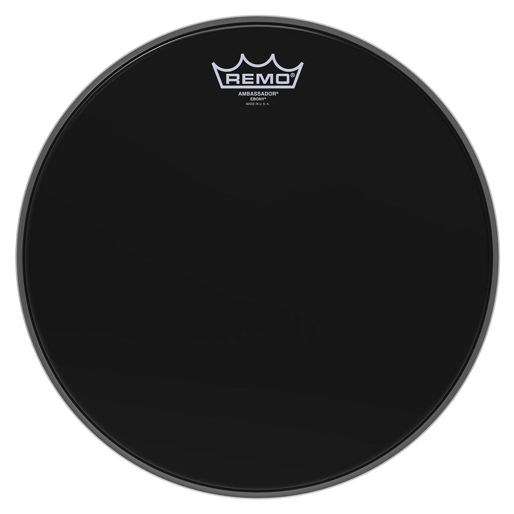 Remo USA Ambassador Ebony Black 13 Reso Tom Drum Head ES-0013-00