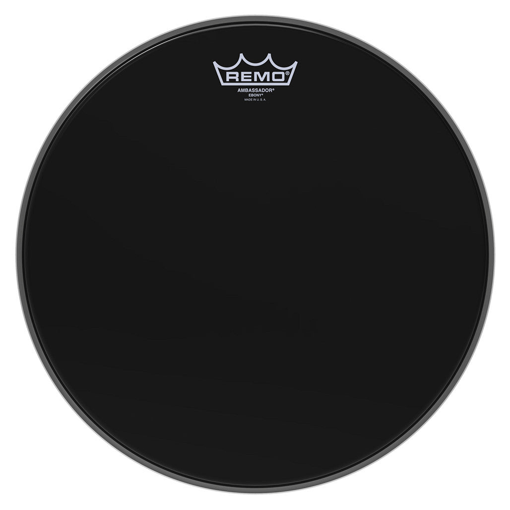 Remo USA Ambassador Ebony Black 14 Resonant Tom Drum Head ES-0014-00