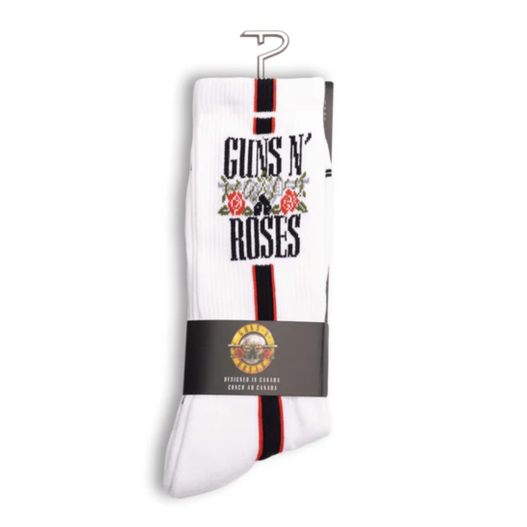 Official Guns N' Roses Merchandise online at Drum Republic - Crew Socks White