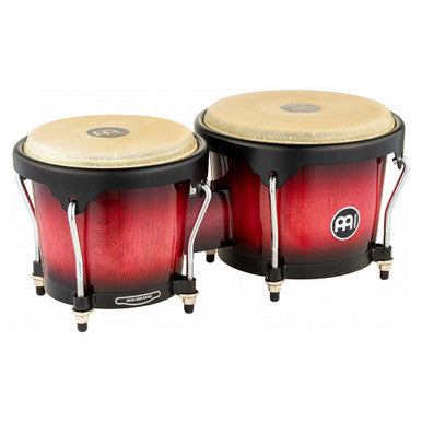 Meinl Headliner Series 6 3/4" & 8" Wood Bongo Drums - Red Wine Burst HB100WRB