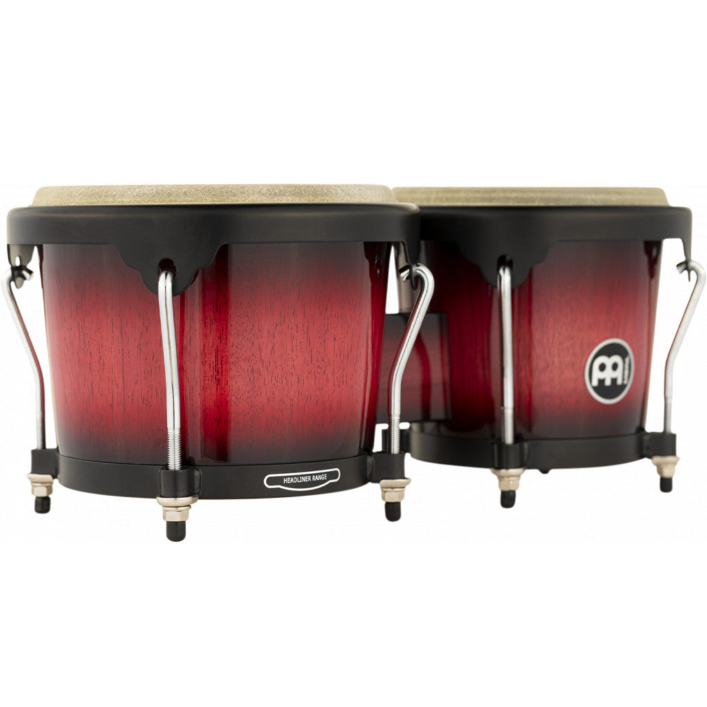 Meinl Headliner Series 6 3/4" & 8" Wood Bongos Red Wine Burst HB100WRB