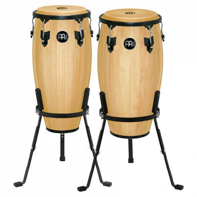 Meinl Headliner Series 11" & 12" Wood Conga Set with Basket Stands - Natural HC512NT