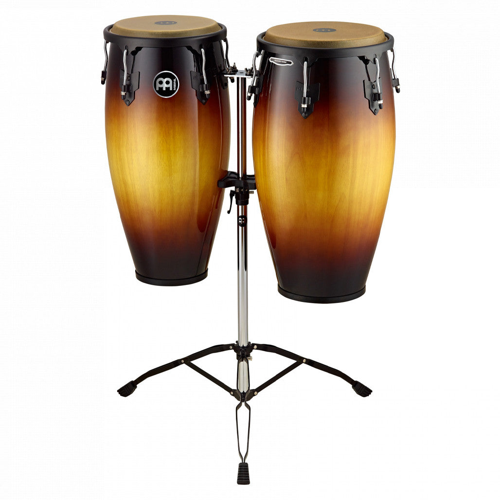 Meinl Headliner Series 11" & 12" Wood Conga Set with Double Stand - Vintage Sunburst HC812VSB