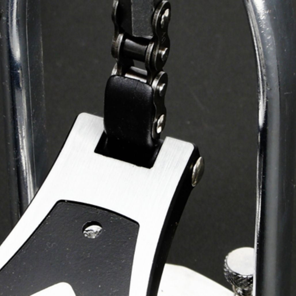 Clos up of the Tama Stage Master HiHat Stand Pedal Board and Chain