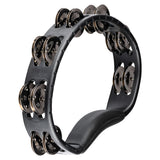 Meinl Headliner Series Hand Held Black ABS Tambourine with 2 Rows Steel Jingles HTMT1BK