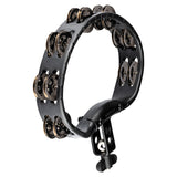 Meinl Headliner Series Mountable Black Tambourine with Steel Jingles HTMT2BK