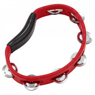 Meinl HTR Hand Held Red Tambourine with Steel Jingles