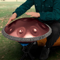 Mano Percussion Handpan 10-Note D Kurd Tuning 55cm Diameter - Purple