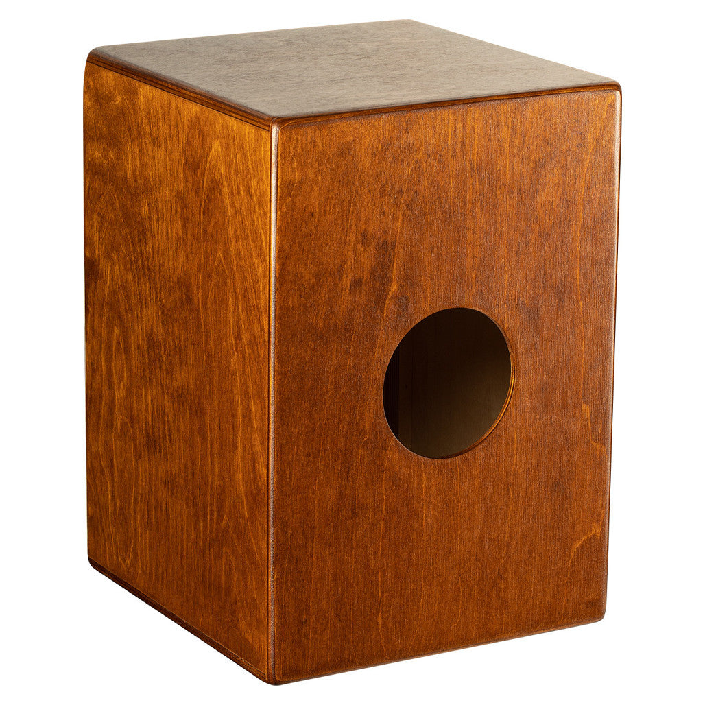Meinl Jam Series Compact Snare Cajon Almond Birch with Baltic Birch Frontplate JC50AB-B back view