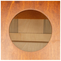 Meinl Jam Series Compact Snare Cajon Almond Birch with Baltic Birch Frontplate JC50AB-B inside cajon