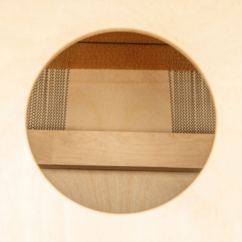 Meinl Jam Series Compact Snare Cajon Baltic Birch with Almond Birch Frontplate JC50AB inside cajon snare wires