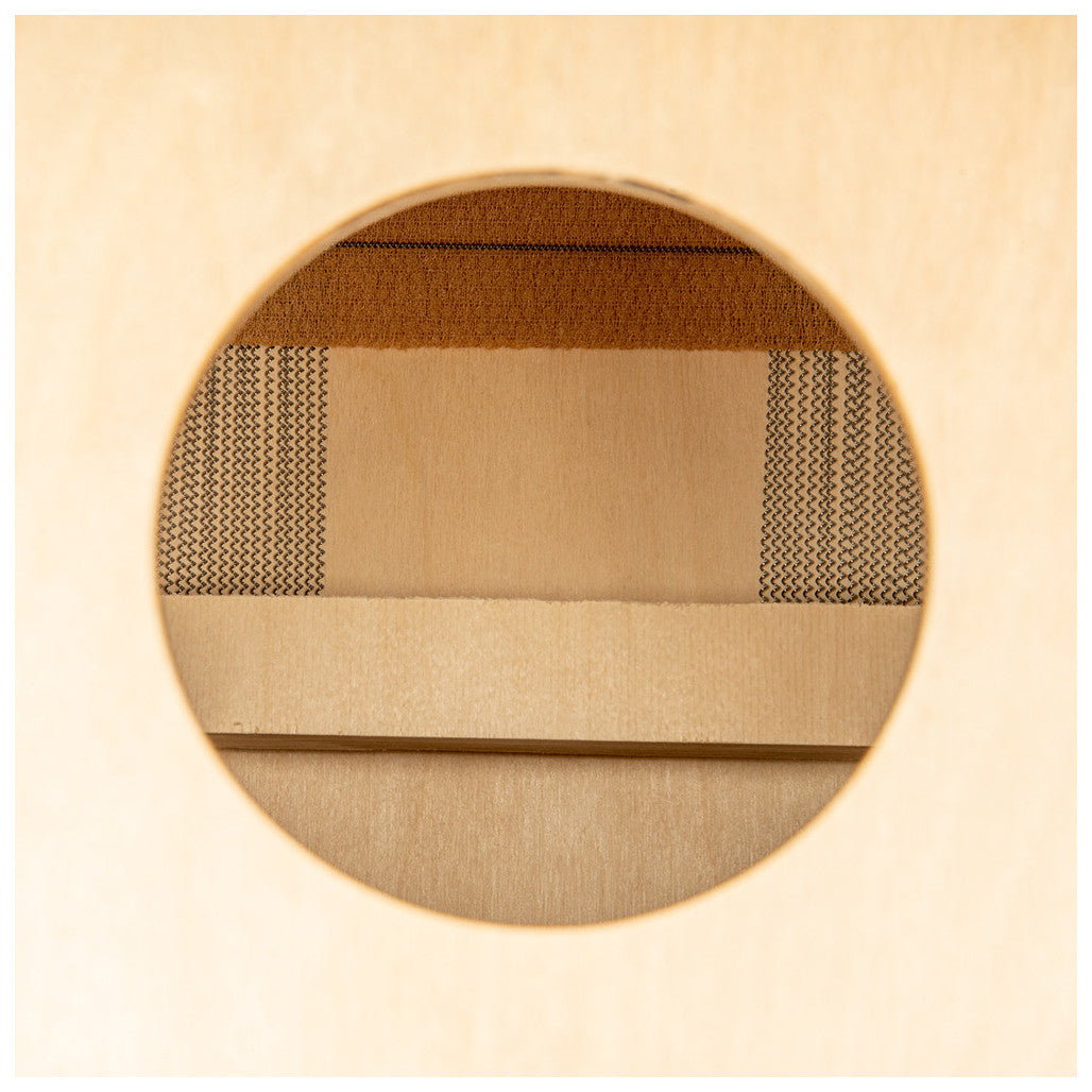 Meinl Jam Series Compact Snare Cajon Baltic Birch Body & Frontplate JC50B inside cajon