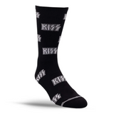 KISS Logo Crew Socks Black | Drum Republic