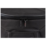 Meinl Medium Padded Professional Djembe Bag MDJB-M close up of zipper