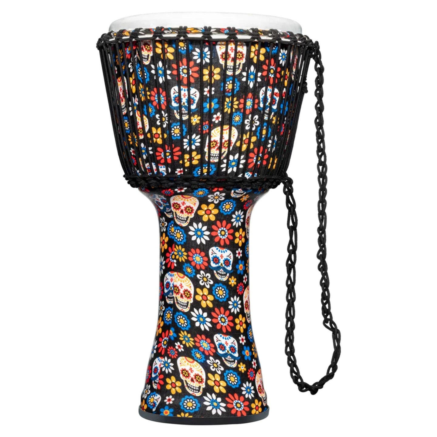 Meinl Djembe Drum 12" Diameter Travel Series - Day Of The Dead Edition PADJ7-L-F