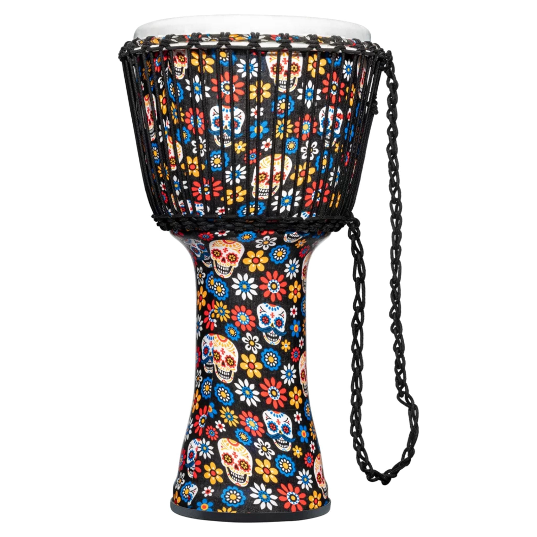 Meinl Djembe Drum 12" Diameter Travel Series - Day Of The Dead Edition PADJ7-L-F