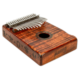 MKA17KA Mahalo Kalimba Solid Wood Chamber Koa Design