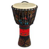 Mano Percussion 12" Rope Tuneable Djembe Drum Passion Flower Design MPC08