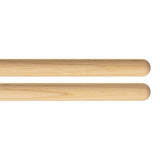 Close-up of the butt ends of the Meinl Kriss Rybalchenko Signature Drumsticks SB603 showing the rounded handle ends and premium American Hickory construction.