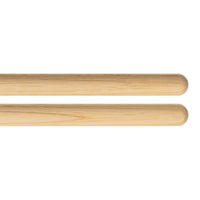 Close-up of the butt ends of the Meinl Kriss Rybalchenko Signature Drumsticks SB603 showing the rounded handle ends and premium American Hickory construction.
